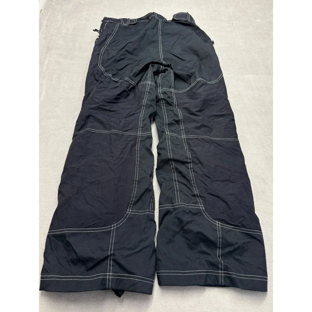 VTG The North Face Mens Black Snow Pants Contrast Stitching Small RN 61661